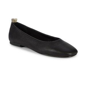 DOLCE VITA OZZIE SLIPON BLACK LEATHER FLATS SIZE 7